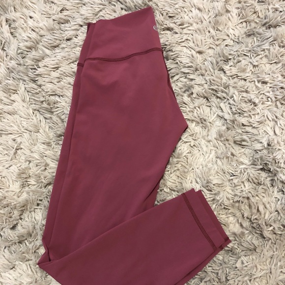 Lululemon Mauve Wunder Unders 7/8 size 8 - Picture 1 of 5